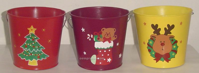 Christmas Iron Buckets