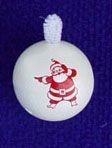 Christmas Ornament / Unbreakable Foam Wrapped In Satin Thread / 2" Diameter
