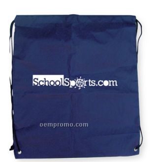 Blue Nylon Drawstring Backpacks (Printed)