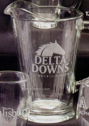 Deep Etched 60 Oz. Beer Wagon Pitcher
