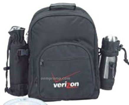 Deluxe Picnic Backpack With Thermos & Mugs