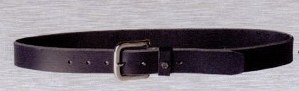 Leather Belt W/ Dull Nickel Buckle