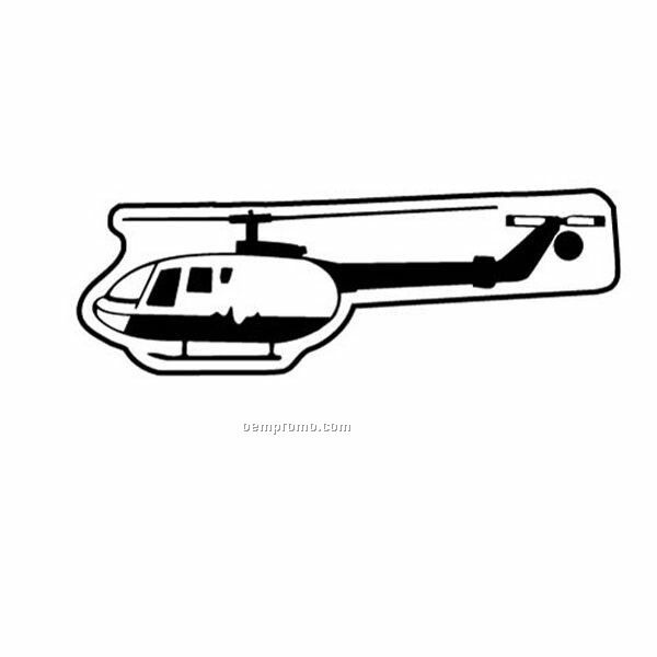 Stock Shape Collection Helicopter 4 Key Tag