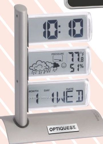 Triple Display Weather Station Alarm Clock
