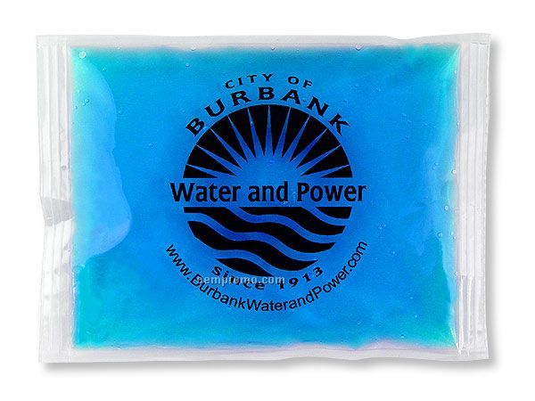 Blue Freeze - Solid Ice / Heat Pack With Black, Blue Or Red Imprint (6