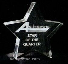 Acrylic Paperweight Up To 12 Square Inches / Star 2
