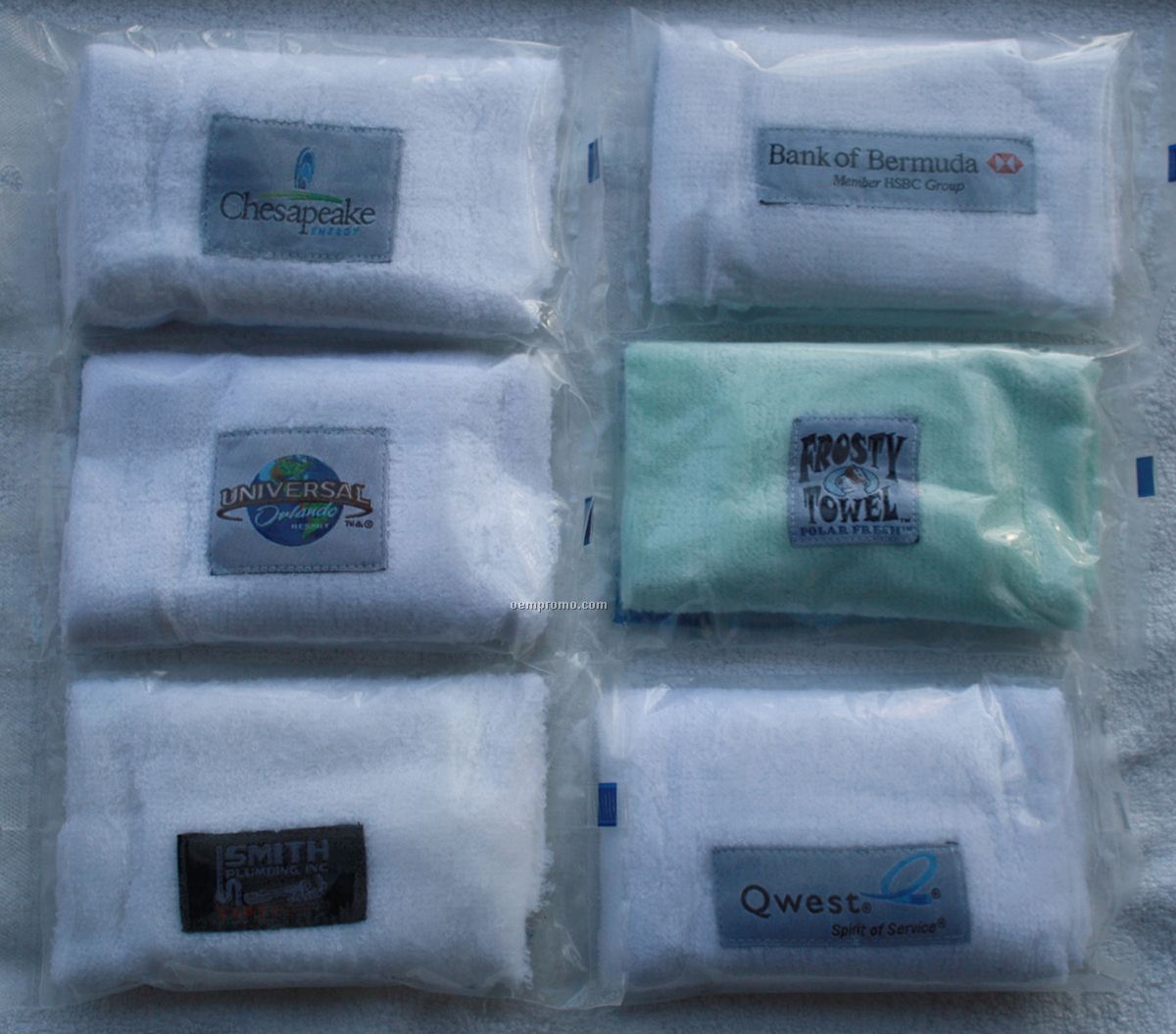 Frosty Towel With Customized Interwoven Label (12