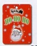 Ho Ho Ho With Santa Rectangle Christmas Hanging Air Freshener