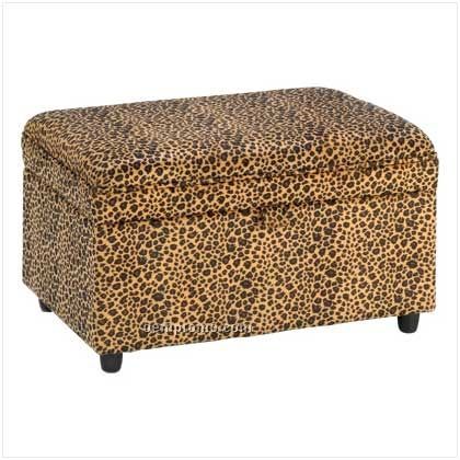 Luscious Leopard Storage Ottoman