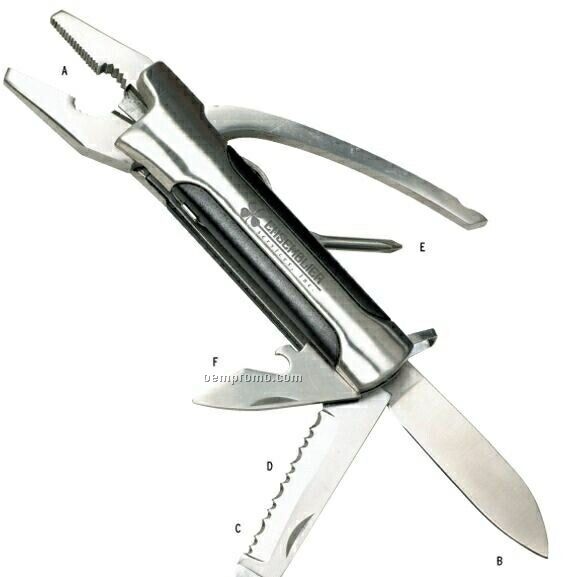 The Claw Deluxe Stainless Steel & Black Multi-tool