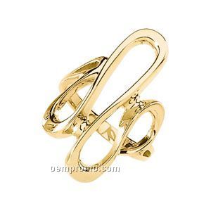 14ky 30x17 Ladies' Metal Fashion Ring