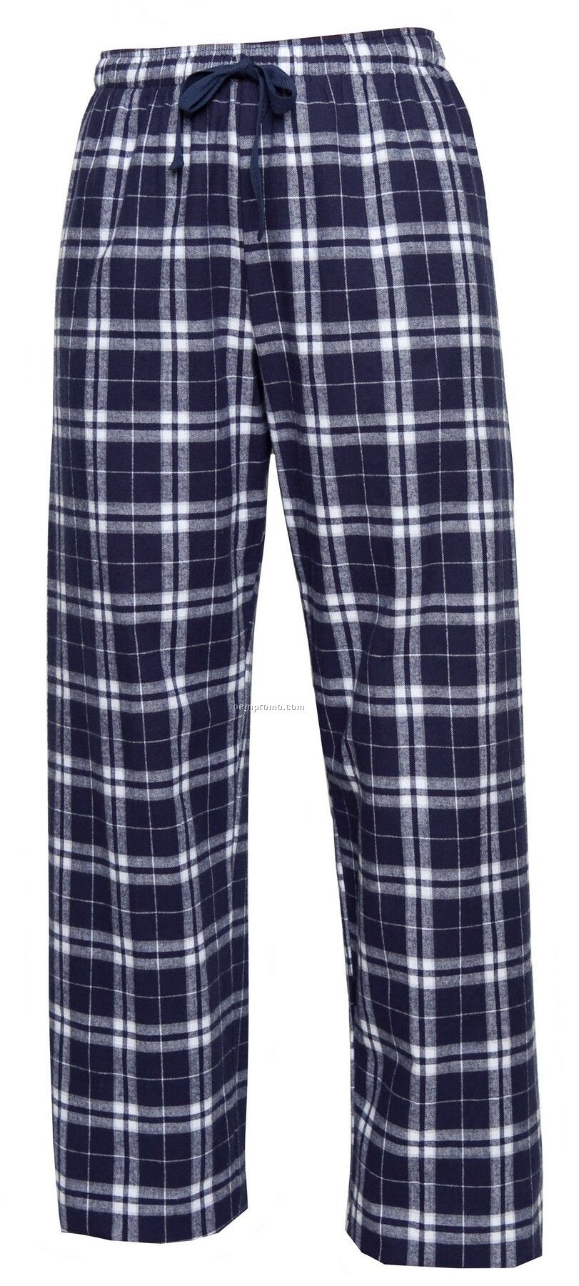 Adult Team Pride Flannel Pant In Navy Blue & Silver Plaid