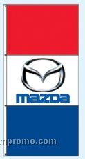 Double Face Dealer Free Flying Drape Flags - Mazda