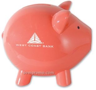 Pink Piggy Bank (Imprinted)