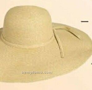 Straw Hat W/ 6" Floppy Brim