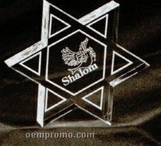Acrylic Paperweight Up To 12 Square Inches / Star Of David 2