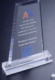 Economy Series Acrylic Trapezoid Award W/ Base (5"X7")