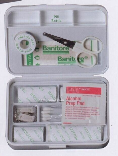 First Aid Kit With Built-in Pill Container