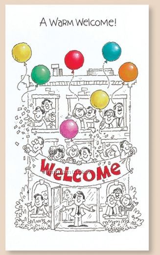 A Warm Welcome Card W/ Unlined Envelope