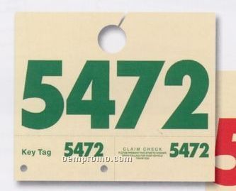 Consecutively Numbered Service Dispatch Control Tag (7