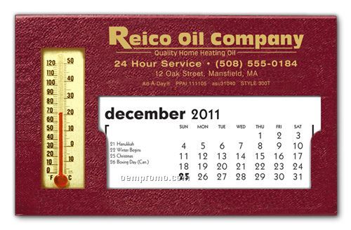 Therm-o-date Calendar With Thermometer