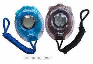 Translucent Digital Stop Watch With Neck Cord
