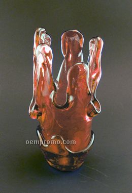 Watercolors Vase Award. 91% Post-consumer Recycled Glass. Copper.