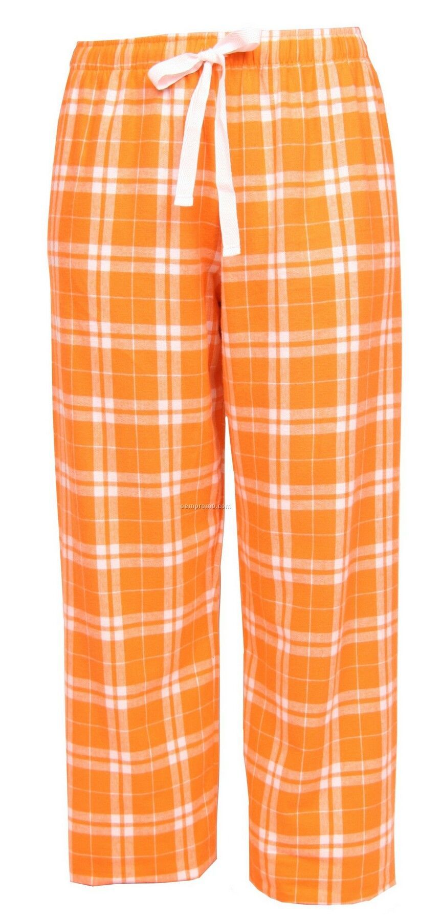 Adult Team Pride Flannel Pant In Orange & White Plaid