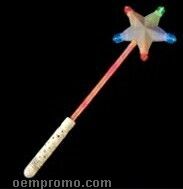 Multicolor Long Handle Star Wands