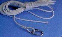Silver Nylon/ Wire Center Rope Assembly For 40' Pole