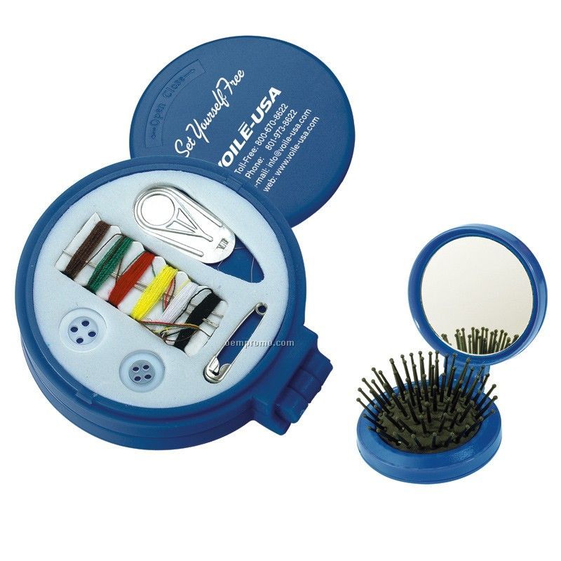 3-1 Sewing Kit W/ Mirror And Brush