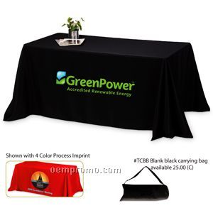 4 Sided 6' Throw Style Table Cover (4 Color Process)