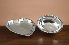 Mini Beads Oval Pewter Bowl