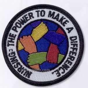 3 1/2" Emblem/ Patch With 85% Embroidery