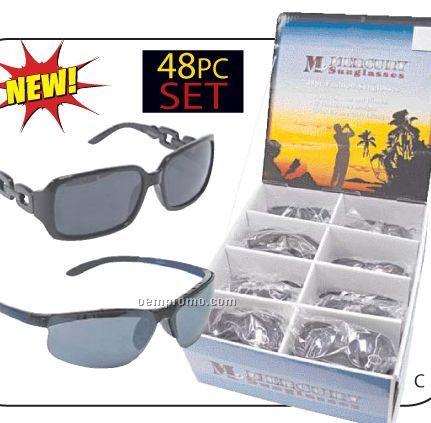 Mercury Sunglasses 48 PC Fashion Display