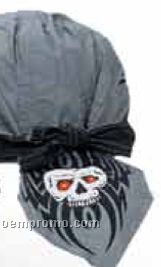 Skulls On Side And Tail Cotton Do Rag