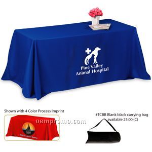 4 Sided 8' Throw Style Table Cover (Screen Printed)