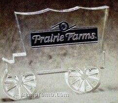 Acrylic Paperweight Up To 9 Square Inches / Covered Wagon