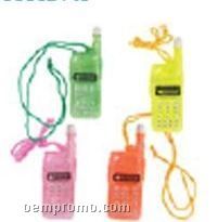 Cellphone Bubble Necklace Whistle