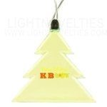 Holiday Tree Light Up Pendant Necklace W/ Amber LED