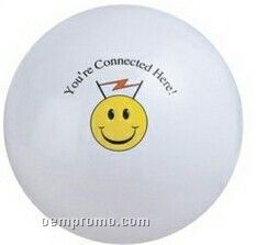 12" Inflatable Solid White Beach Ball