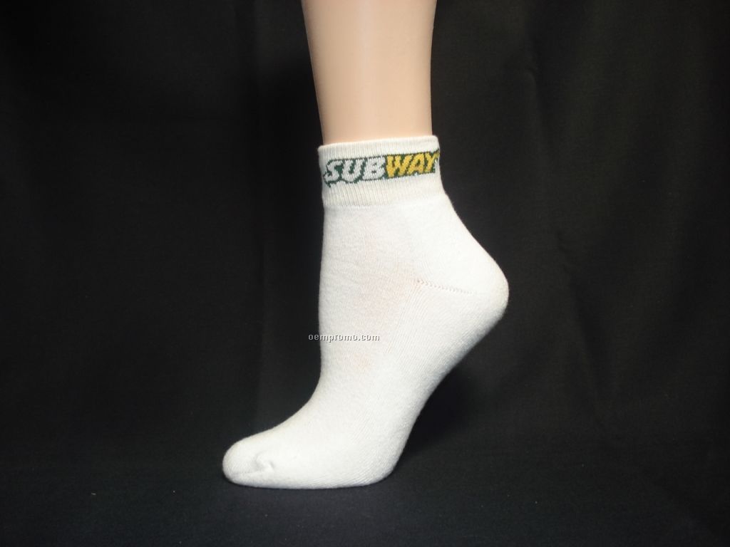 Custom Woven Premium Running Sock - Low-cut