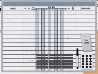 Deluxe In/ Out Planning Board Kit (18"X24")