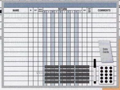 Deluxe In/ Out Planning Board Kit (18