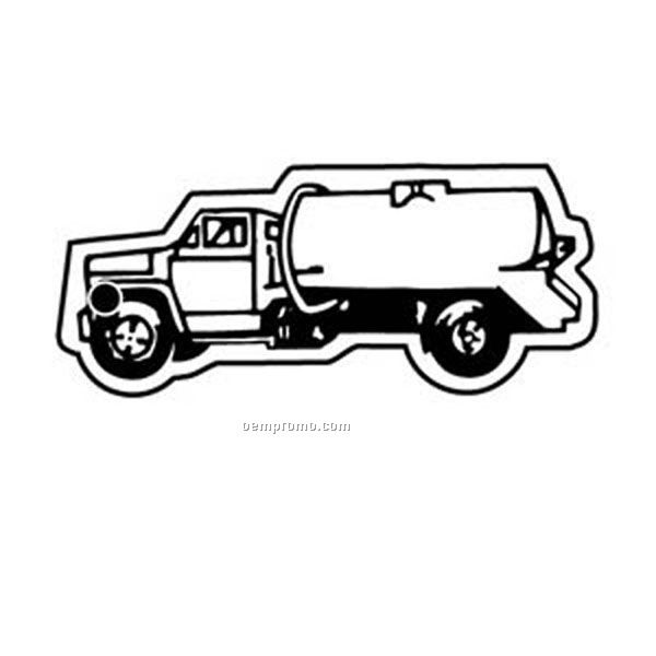 Stock Shape Collection Septic Truck 1 Key Tag
