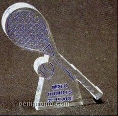 Acrylic Paperweight Up To 12 Square Inches / Tennis Racket