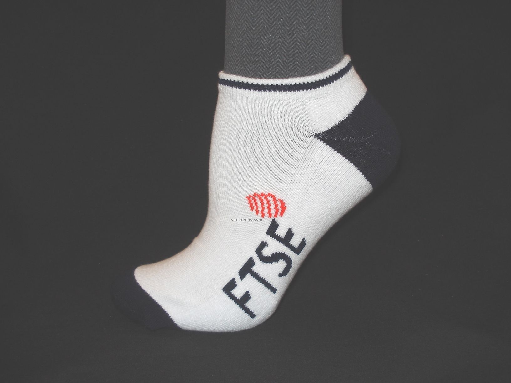 Custom-woven Sport Sock: No-show