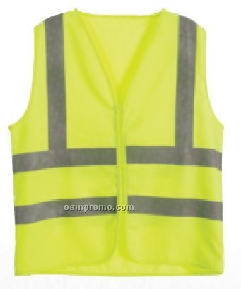 Hi Visibility Deluxe Vest / Zip Front (Regular) (M-4xl)