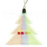 Holiday Tree Light Up Pendant Necklace W/ Multi Color LED