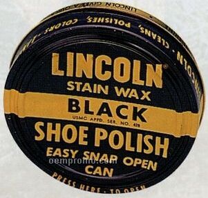 Lincoln Usmc Black Stain Wax Shoe Polish
